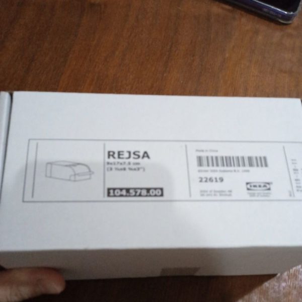 IKEA REJSA organiser meja kerja 2in1 bahan baja 9 x 17 x 7.5 cm tempat kartu nama TC-1125