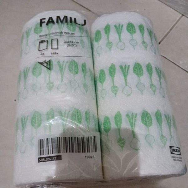 IKEA FAMILJ tisu dapur bahan kertas rol besar 165 pc lap kompor 23cm TC-0090 - Image 3