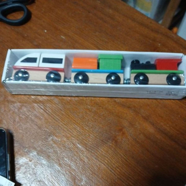 IKEA LILLABO mainan kereta api gerbong lokomotif 3pc train toys with magnet - Image 2