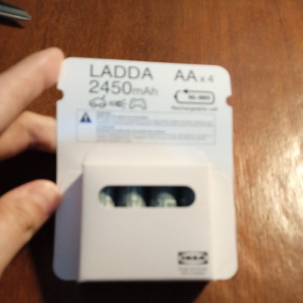 Batre ikea ladda 2450 mah baterai ampere besar 4 pc nimh 1.2V siap pakai TC-0424