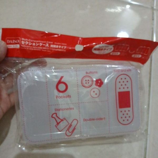 DAISO Multi compartemen case double sided box sekat kecil TC-0993