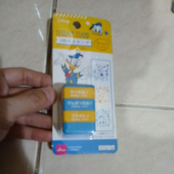 DAISO message stamp donald duck cap tempelan dekorasi TC-0008