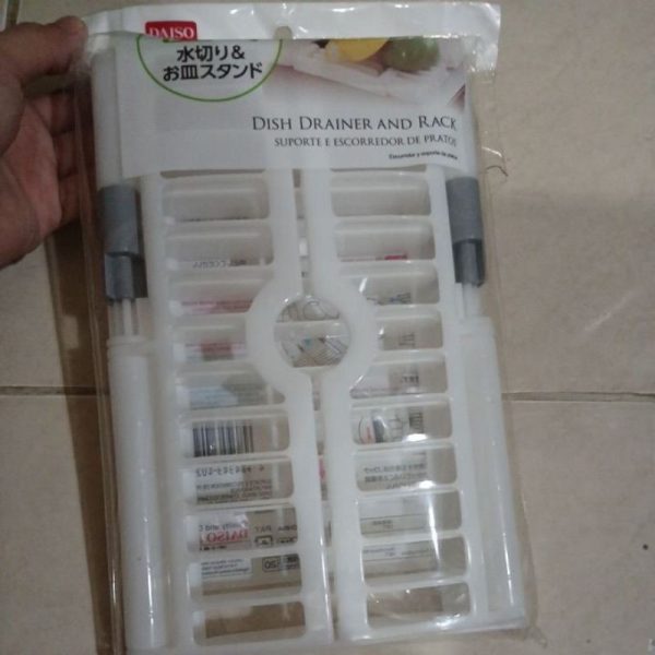 DAISO dish drainer kecil rak piring lipat minimalis TC-0031