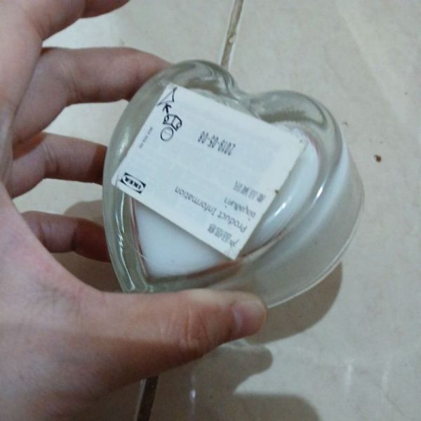 IKEA Lilin tanpa aroma bentuk hati small love candle TC-0401 - Image 2