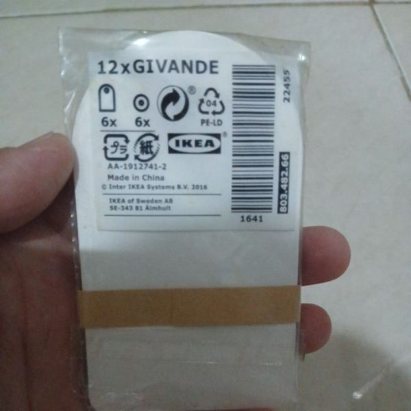 IKEA GIVANDE tag kado label hadiah 12 pc kesan alami - Image 2