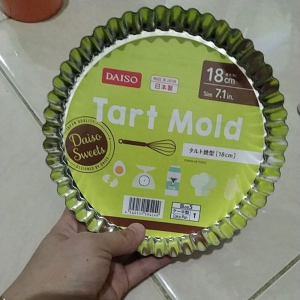 DAISO tart mold cetakan apple pie kue susu hongkong D18 cm TC-1105