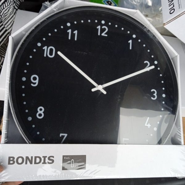 IKEA BONDIS jam dinding besar 38cm tidak berisik wall clock baja TC-1128 - Image 3