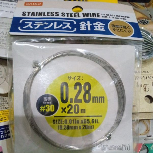 DAISO stainless wire 0.28mm x 20 m kawat stainless TC-0617