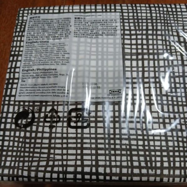 IKEA GROPLOJA serbet kertas tisu makan hias dekorasi 30 pc 33 x 33 cm hitam putih monochrome TC-1141 - Image 3