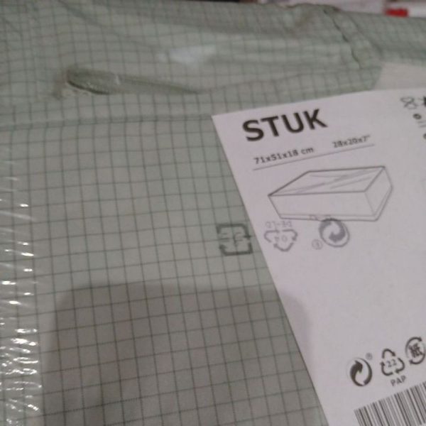 IKEA STUK kotak box dengan resleting ukuran jumbo penyimpanan baju selimut bawah ranjang 71 x 51 x 18 cm TC-0005 - Image 2