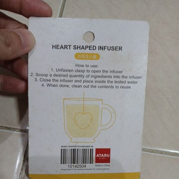 ATARU heart shaped infuser Perendam teh tea ocha bumbu masak - Image 3