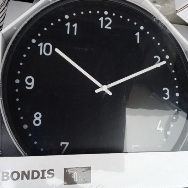 IKEA BONDIS jam dinding besar 38cm tidak berisik wall clock baja TC-1128 - Image 5