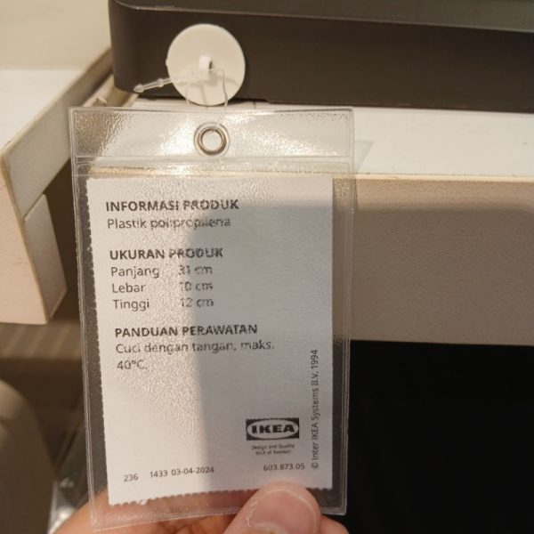 IKEA RINNIG rak pengering piring 2 sisi rak piring plastik dengan anti slip TC-0130 - Image 3