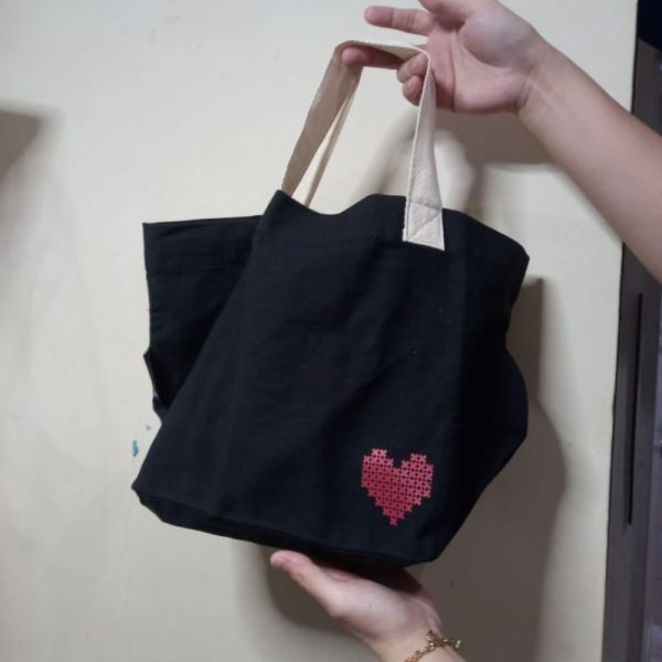 IKEA TOSSDAN tote bag reusable max 10 kg tas bekal bahan katun