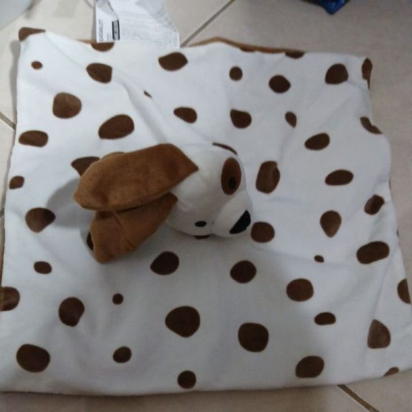 IKEA DROMSLOTT boneka anjing kecil plus selimut berdot puppy doll with blanket - Image 2