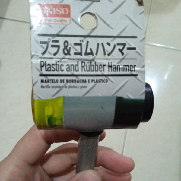 DAISO plastic n rubber hammer palu 2in1 TC-0838 - Image 2