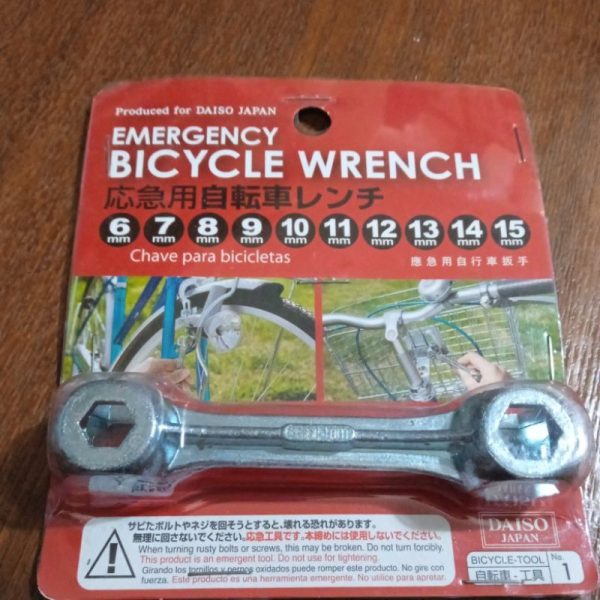 DAISO emergency bicycle wrench kunci ring darurat sepeda TC-1113