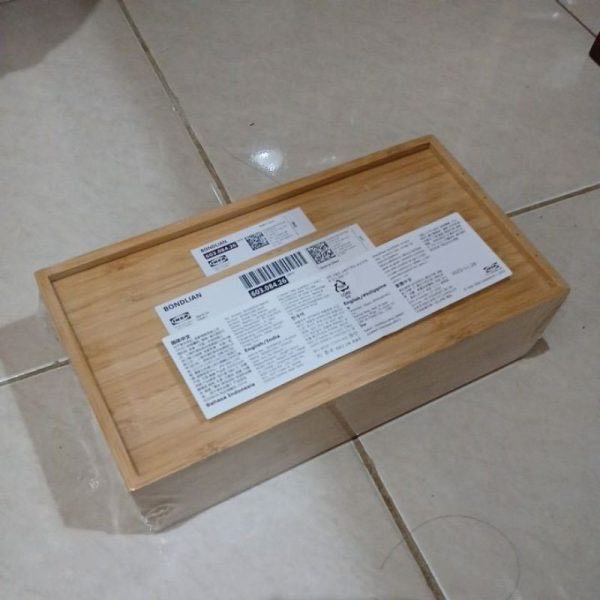 IKEA BONDLIAN kotak tisu bahan bambu tisue box estetik TC-0482 - Image 2