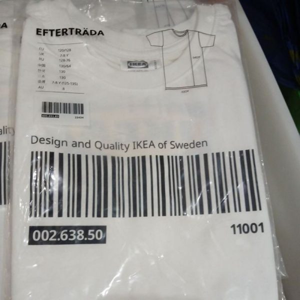 IKEA EFTERTRADA kaos oblong anak anak limited edisi 120/128