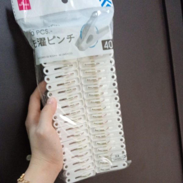 Daiso jepitan baju  40pc jepit jemuran clothes pins TC-0458