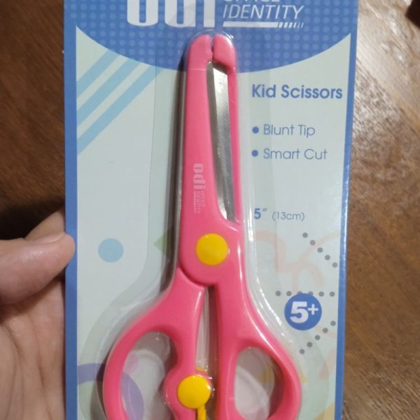 ODI Gunting kecil sekolah anak 5 inch kid scissors dengan pengaman jepit TC-1192 - Image 2