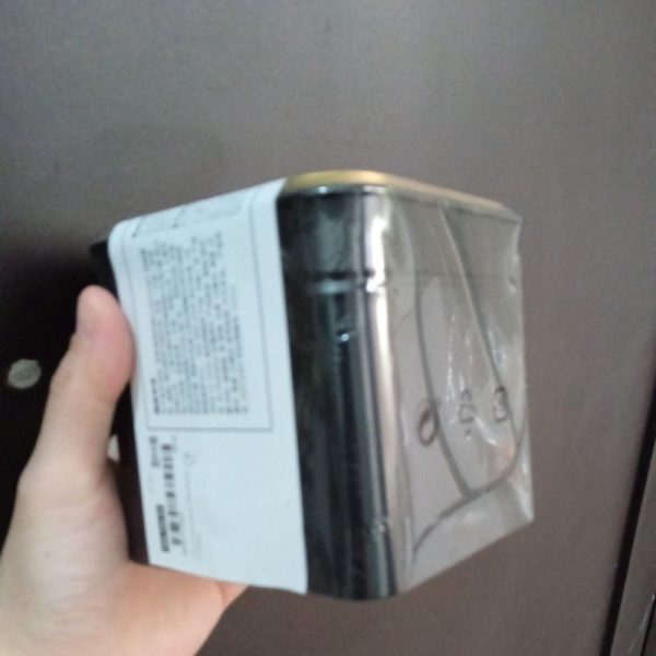 IKEA BLOMNING tin can kotak jaleng persegi penyimpanan kopi teh biskuit 10 x 10 x 10 cm TC-1157 - Image 2