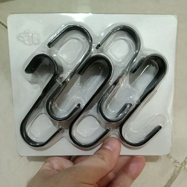 IKEA HULTARP pengait hook gantungan spatula aksesoris bentuk S isi 5pc TC-0876