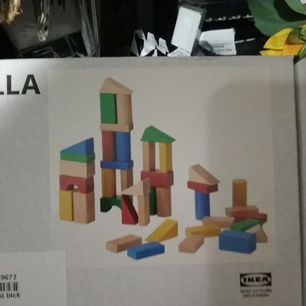 IKEA mainan susun balok kayu 40 pc untuk anak anak TC-1005 - Image 2