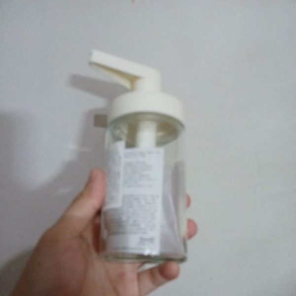 IKEA TACKAN mini dispenser sabun cair bahan kaca 200ml botol pump lotion - Image 3