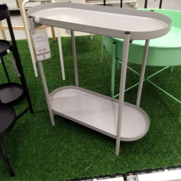 IKEA OLIVBLAD stand tanaman 2 susun bahan baja coffee table rak kecil penyimpanan barang