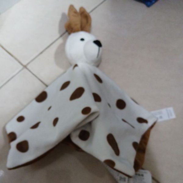 IKEA DROMSLOTT boneka anjing kecil plus selimut berdot puppy doll with blanket