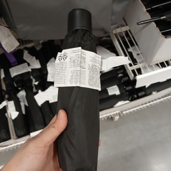 IKEA KNALLA payung lipat kecil hitam small umbrella - Image 3