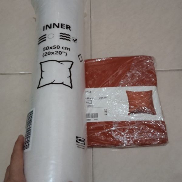 IKEA INNER GURLI bantal sofa dan sarung 50 x 50 cm cushion TC-1223