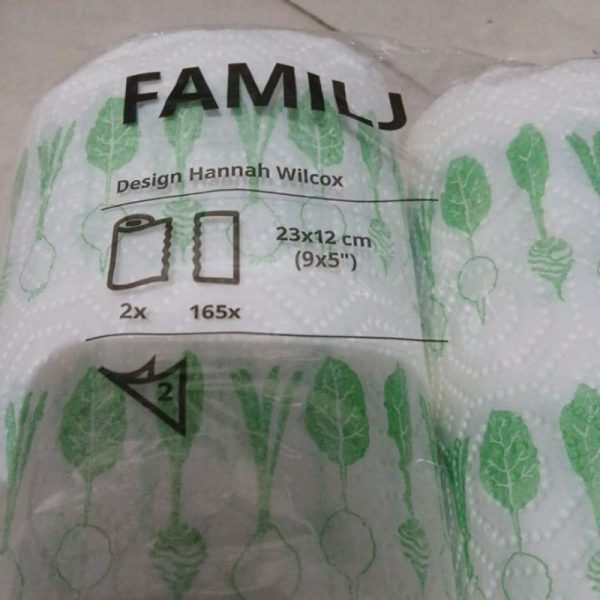 IKEA FAMILJ tisu dapur bahan kertas rol besar 165 pc lap kompor 23cm TC-0090 - Image 2