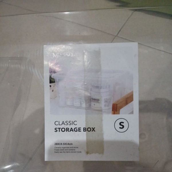 MINISO classic Storage box kotak kecil dengan tutup 28 x 19.5 x 14 cm TC-0095 - Image 2