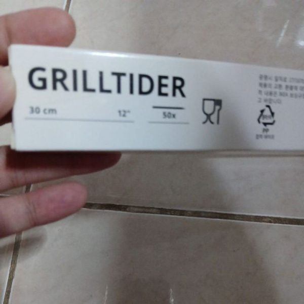 IKEA GRILLTIDER tusuk sate sosis panjang 30cm bahan bambu 50pc - Image 2