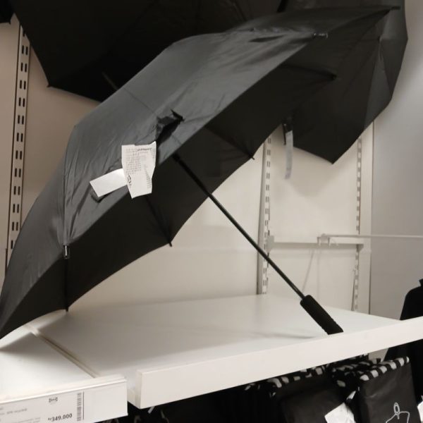 IKEA KNALLA payung lipat kecil hitam small umbrella