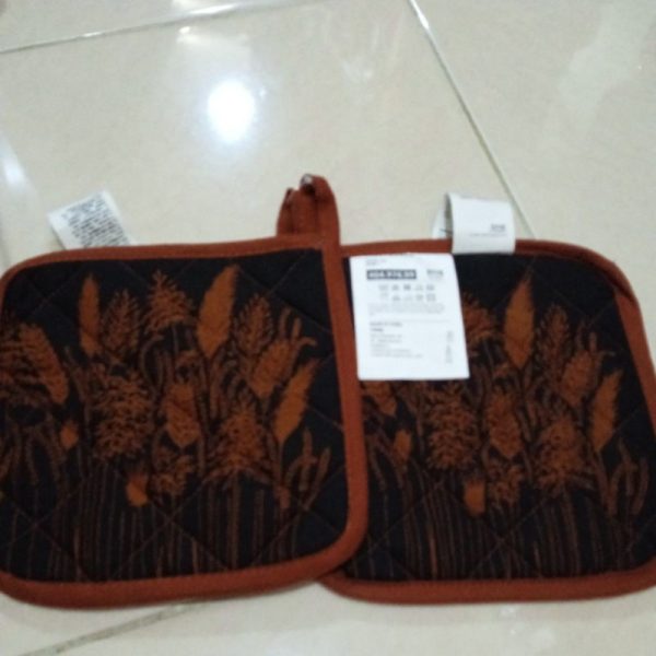 IKEA HOSTKVALL cempal dapur kain penahan panas 2pc 21 x 21 cm alas tatakan panci TC-0412 - Image 3