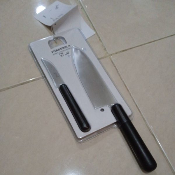 IKEA FORDUBBLA pisaut dapur set 2pc baja tahan karat TC-1183