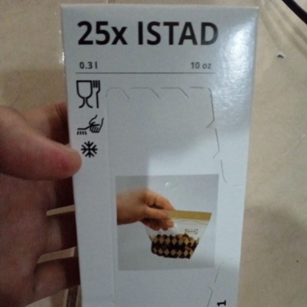 IKEA ISTAD plastik klip kecil 0.3L isi 25 pc double ziplock freezer bag TC-0840 - Image 3