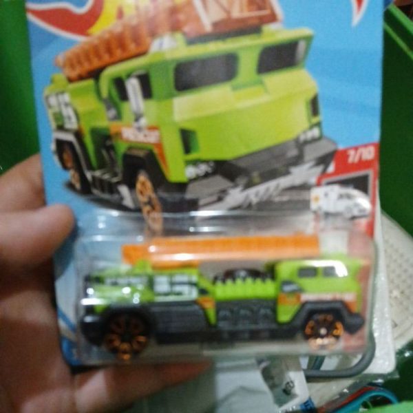 HOT WHEELS mobil diecast rescue 5 alarm hijau oranye TC-0601 - Image 2