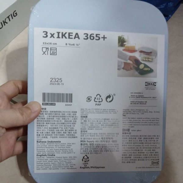 IKEA cutting chopping board 3pc 22x16cm talenan kecil