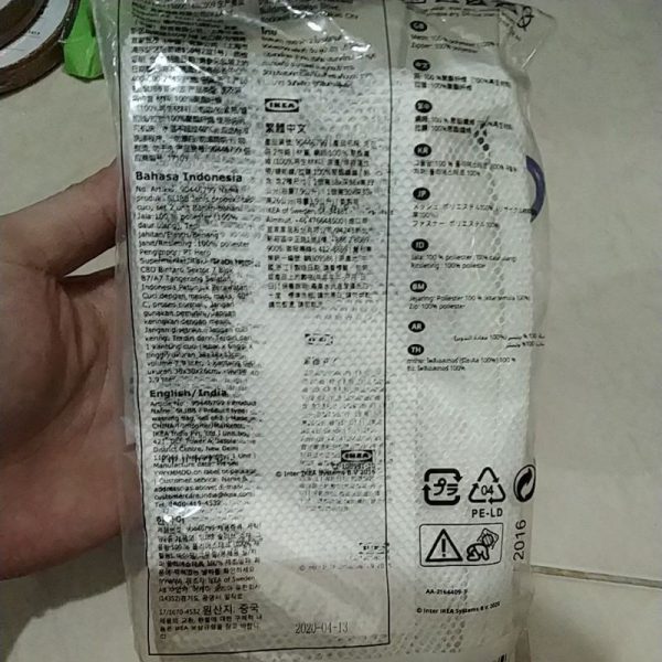 Ikea laundry net bentuk segitiga 2 pc jaring cuci baju kaos kaki TC-0753 - Image 3