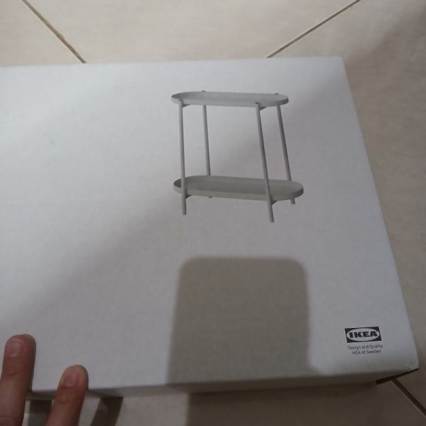 IKEA OLIVBLAD stand tanaman 2 susun bahan baja coffee table rak kecil penyimpanan barang - Image 4