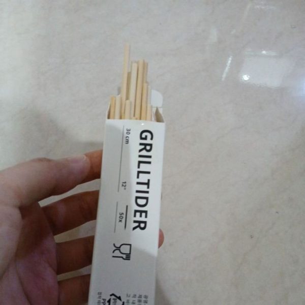 IKEA GRILLTIDER tusuk sate sosis panjang 30cm bahan bambu 50pc - Image 3