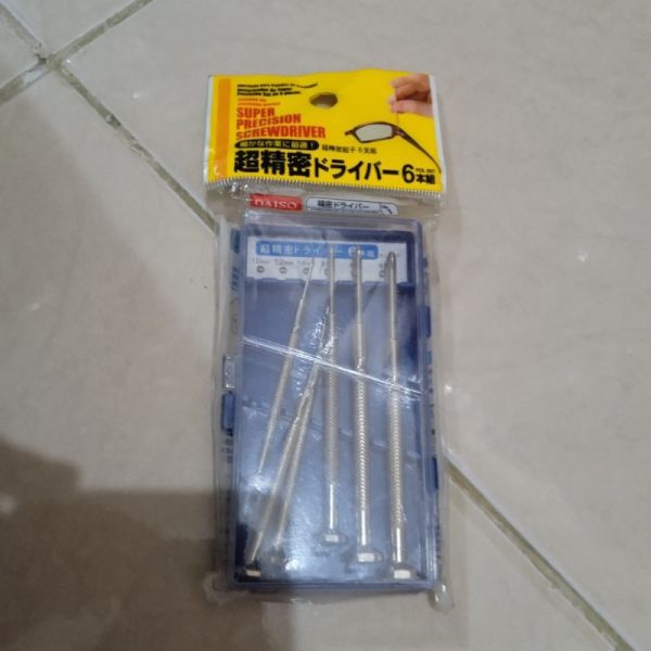 DAISO super precision screwdriver 6pc obeng kamera, lensa kacamata, jam tangan TC-0298 - Image 3