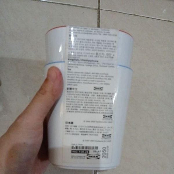 IKEA GESSAN Mug sikat gigi wadah pena bahan plastik tebal 2 pc TC-0832 - Image 2