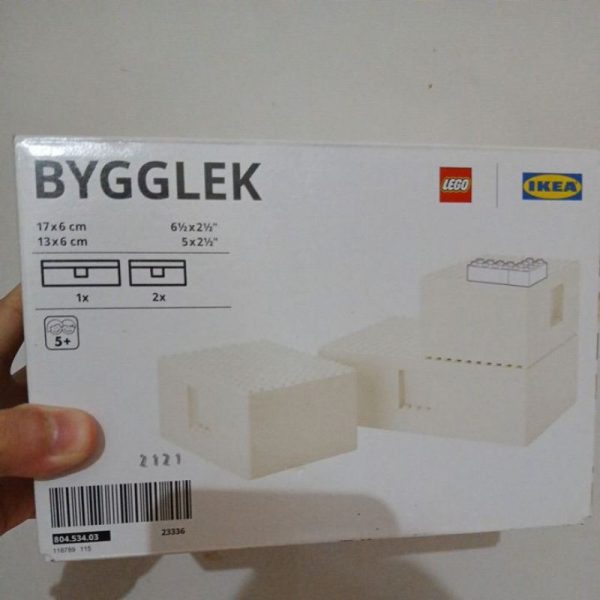 IKEA BYGGLEK Kotak lego set 3 pc bricks box TC-0804