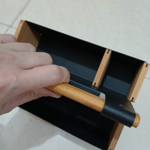 IKEA keranjang mini bahan besi kayu portabel ATK organiser TC-0056 - Image 2