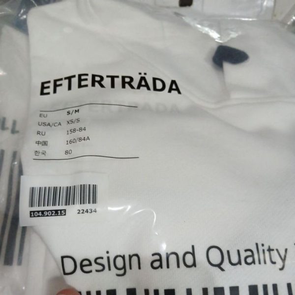 IKEA EFTERTRADA hoodie baju dingin lengan panjang bertopi S/M - Image 2